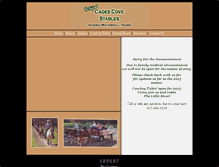 Tablet Screenshot of cadescoveridingstable.com